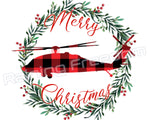 *Christmas Blackhawk Wreath* (Digital Download)