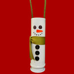 30mm Shell Snowman Ornament-Green